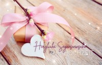 Doppelkarte - Herzliche Segenswünsche zur Hochzeit